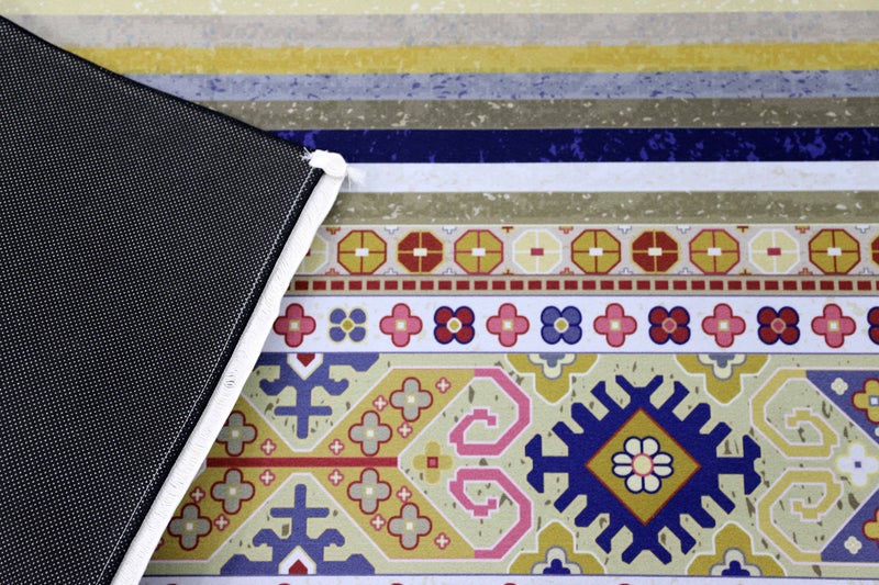 Alkaffary Bashayer Area Rug, Living Room & Majlis Rug, Luxury Heritage Arabic Design High-Quality Materials, 165X260 cm, Beige - Image 5